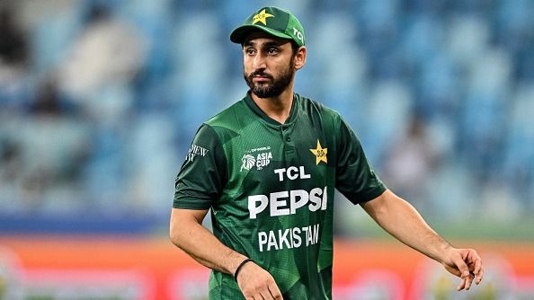 Pakistan's captain Salman Agha in this frame