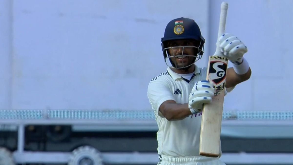 Dhruv Jurel did a special celebration after scoring a century