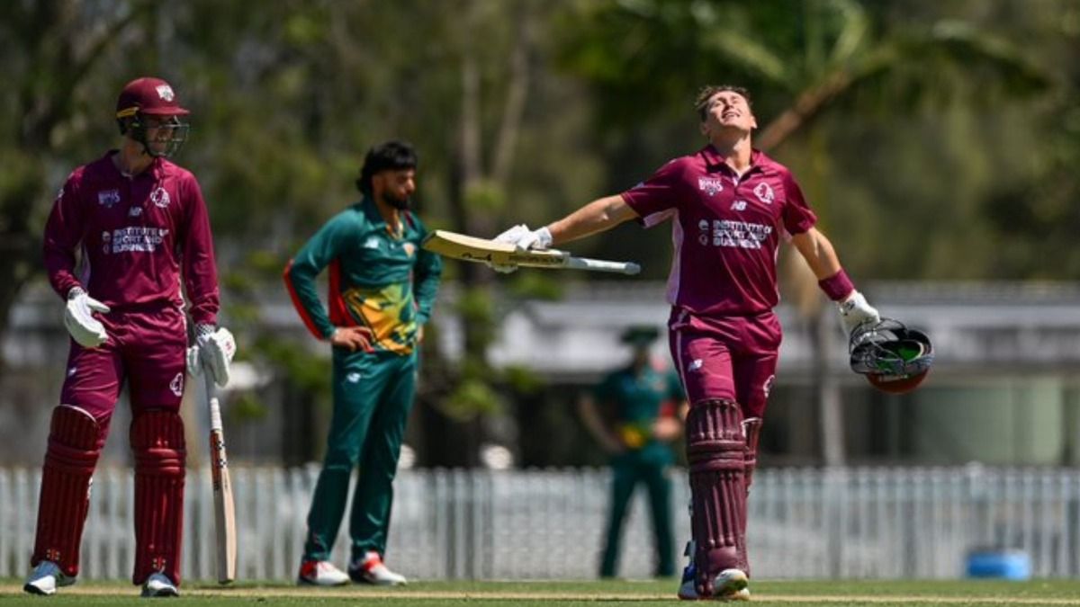 Marnus Labuschagne after scoring a century