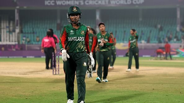 Nigar Sultana Joty of Bangladesh appears dejected