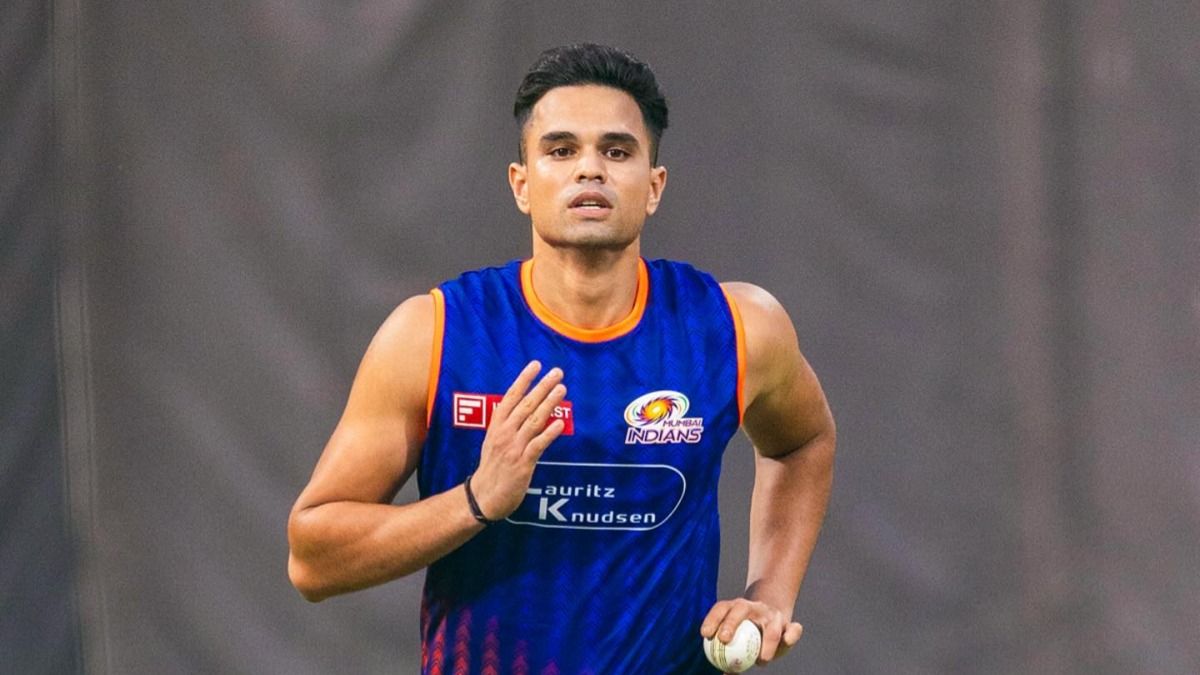 arjun tendulkar during training