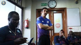 darren sammy and gautam gambhir darren sammy and gautam gambhir