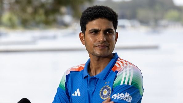 Shubman Gill of India during the Australia v India Captains Media Call at Matilda Bay on October 18, 2025 in Perth, Australia.
