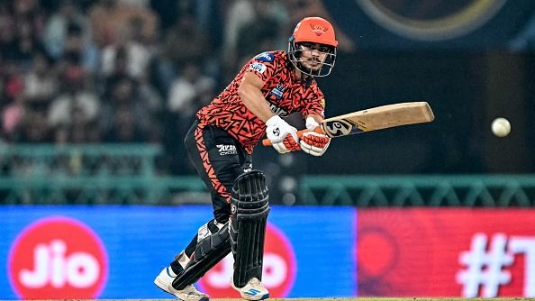 unrisers Hyderabad's Ishan Kishan plays a shot during the Indian Premier League (IPL) Twenty20 cricket match between Royal Challengers Bengaluru and Sunrisers Hyderabad at the Ekana Cricket Stadium in Lucknow