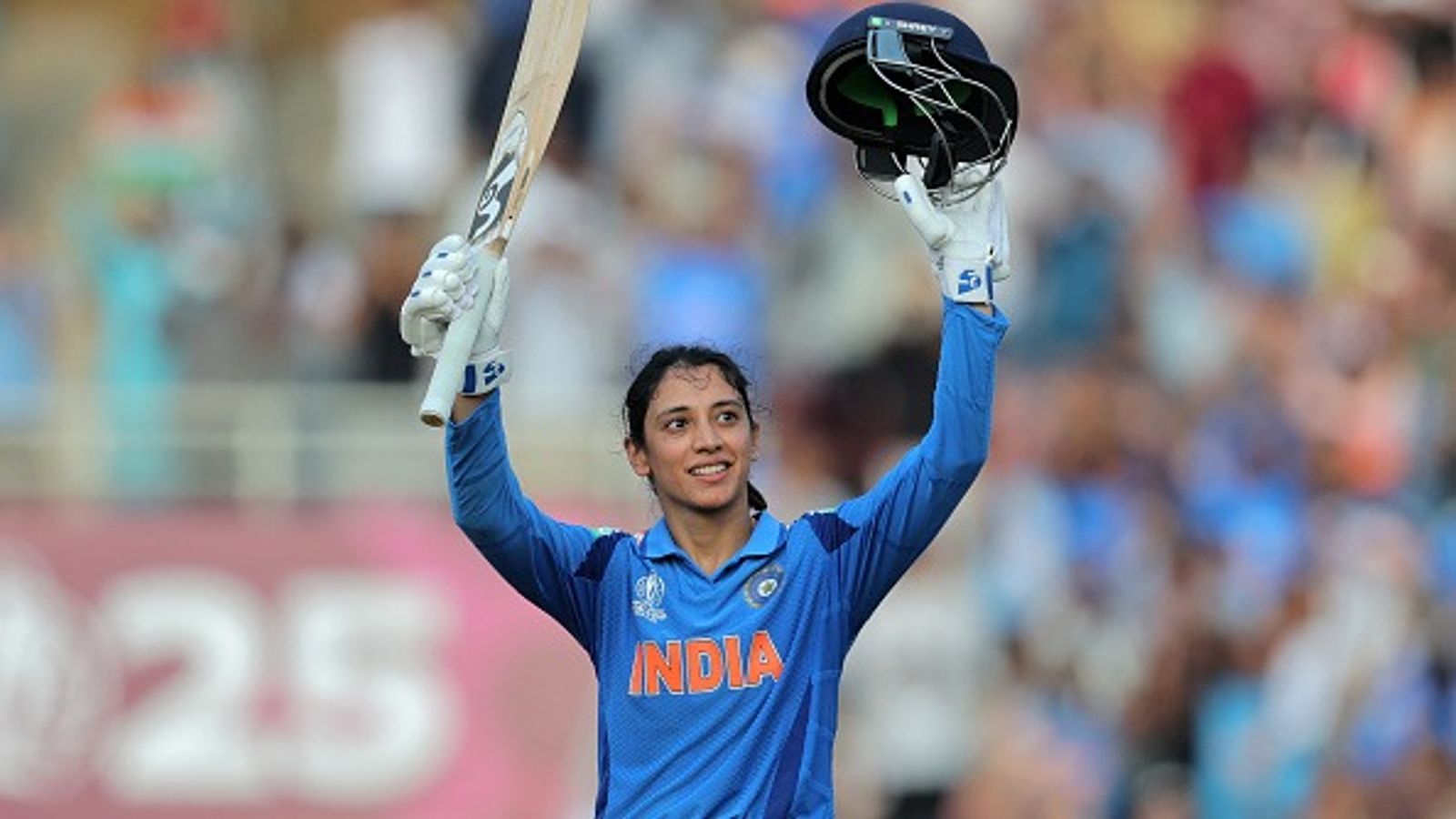 IND vs NZ: स्मृति मांधना ने शतक लगाकर की वर्ल्ड रिकॉर्ड की बराबरी, वर्ल्ड कप 2025 में लगाया भारत के लिए पहला सैकड़ा IND vs NZ: स्मृति मांधना ने शतक लगाकर की वर्ल्ड रिकॉर्ड की बराबरी, वर्ल्ड कप 2025 में लगाया भारत के लिए पहला सैकड़ा