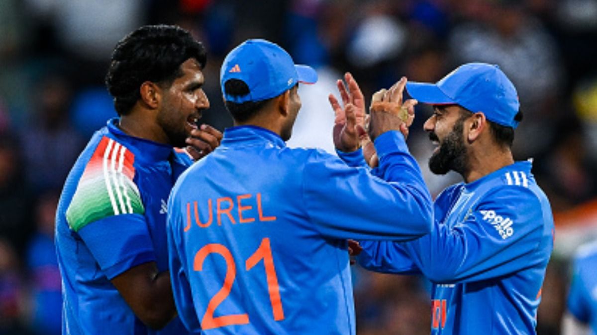 harshit rana, virat kohli and dhruv jurel