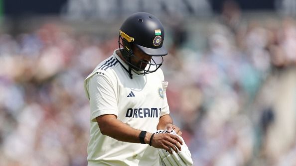 Karun Nair of India walks off after being dismissed