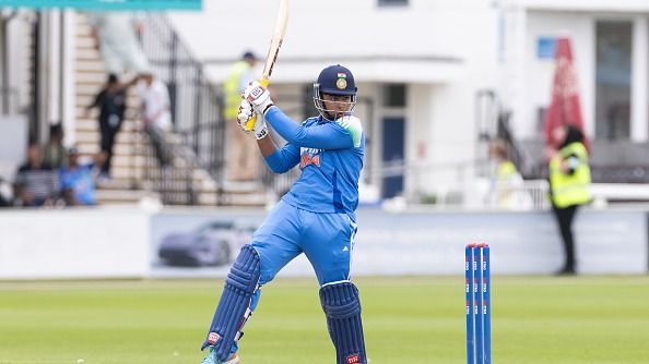 Vaibhav Suryavanshi of India U19 bats Vaibhav Suryavanshi of India U19 bats