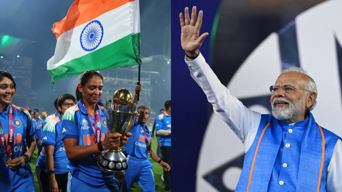 Harmanpreet kaur and narendra modi