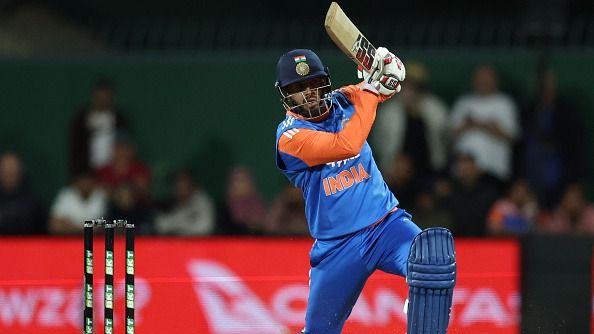 Jitesh Sharma batting against Australia Jitesh Sharma batting against Australia