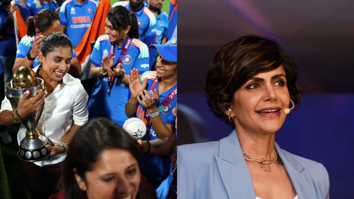 mandira bedi and team india mandira bedi and team india