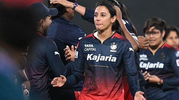 Royal Challengers Bangalore's captain Smriti Mandhana (C) Royal Challengers Bangalore's captain Smriti Mandhana (C)