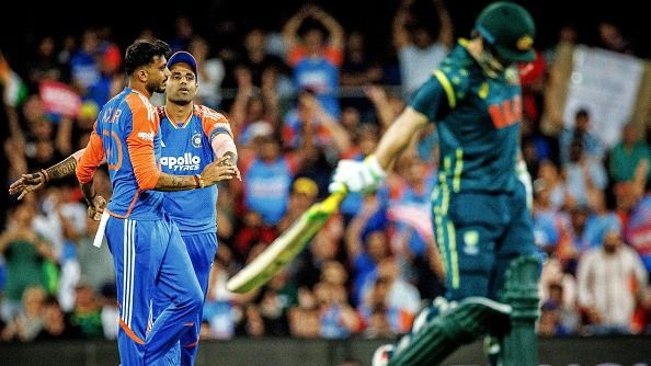India's Axar Patel (L) celebrates with captain Suryakumar Yadav India's Axar Patel (L) celebrates with captain Suryakumar Yadav
