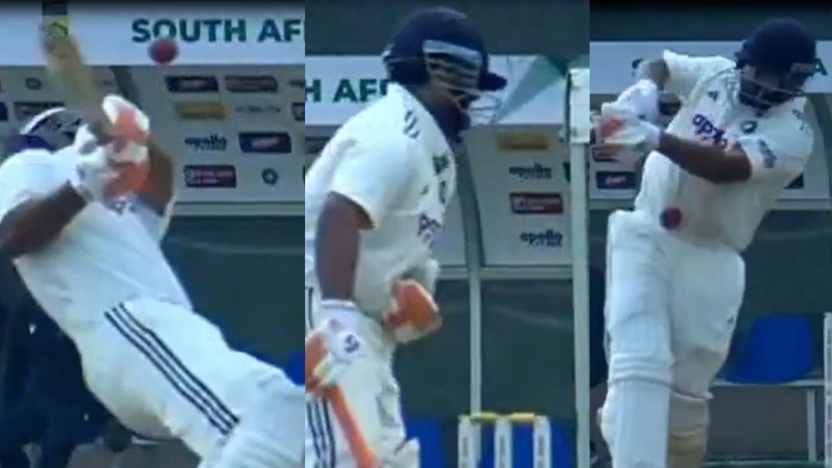 Rishabh Pant batting against South Africa A Rishabh Pant batting against South Africa A