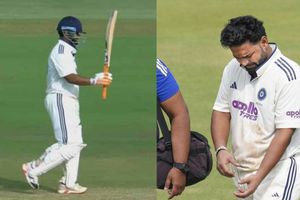 ऋषभ पंत को 20 मिनट में 3 बार गेंद से पहुंची चोट, सिर और पेट बने निशाना, फिर बरसाए चौके-छक्के, ठोका पचासा, देखिए Video SportsTak Hindi