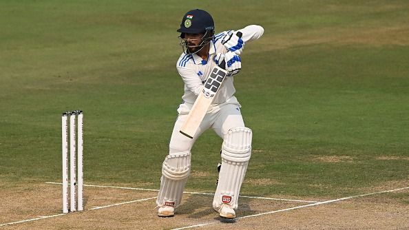 India batsman Rajat Patidar in batting action on debut during day one of the 2nd Test Match between India and England at ACA-VDCA Stadium India batsman Rajat Patidar in batting action on debut during day one of the 2nd Test Match between India and England at ACA-VDCA Stadium