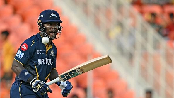 Gujarat Titans' Sherfane Rutherford 