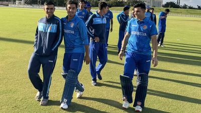 अफगानिस्तान ने इंडिया को 161 पर ढेर करके छह विकेट से जीता मुकाबला, लगातार दर्ज की दूसरी जीत Afghanistan players after their win over India A