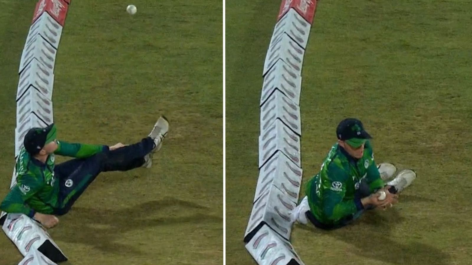 तौलिए की वजह से हैरतअंगेज कैच हो गया सिक्स! BAN vs IRE T20 मुकाबले में दिखा गजब का नजारा, देखिए Video तौलिए की वजह से हैरतअंगेज कैच हो गया सिक्स! BAN vs IRE T20 मुकाबले में दिखा गजब का नजारा, देखिए Video