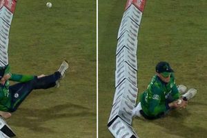 तौलिए की वजह से हैरतअंगेज कैच हो गया सिक्स! BAN vs IRE T20 मुकाबले में दिखा गजब का नजारा, देखिए Video SportsTak Hindi