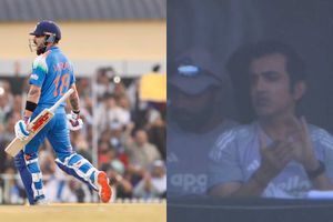 विराट कोहली ने रायपुर में जड़ा शतक तो कैमरे में कैद हुआ गौतम गंभीर का रिएक्शन, VIDEO वायरल SportsTak Hindi
