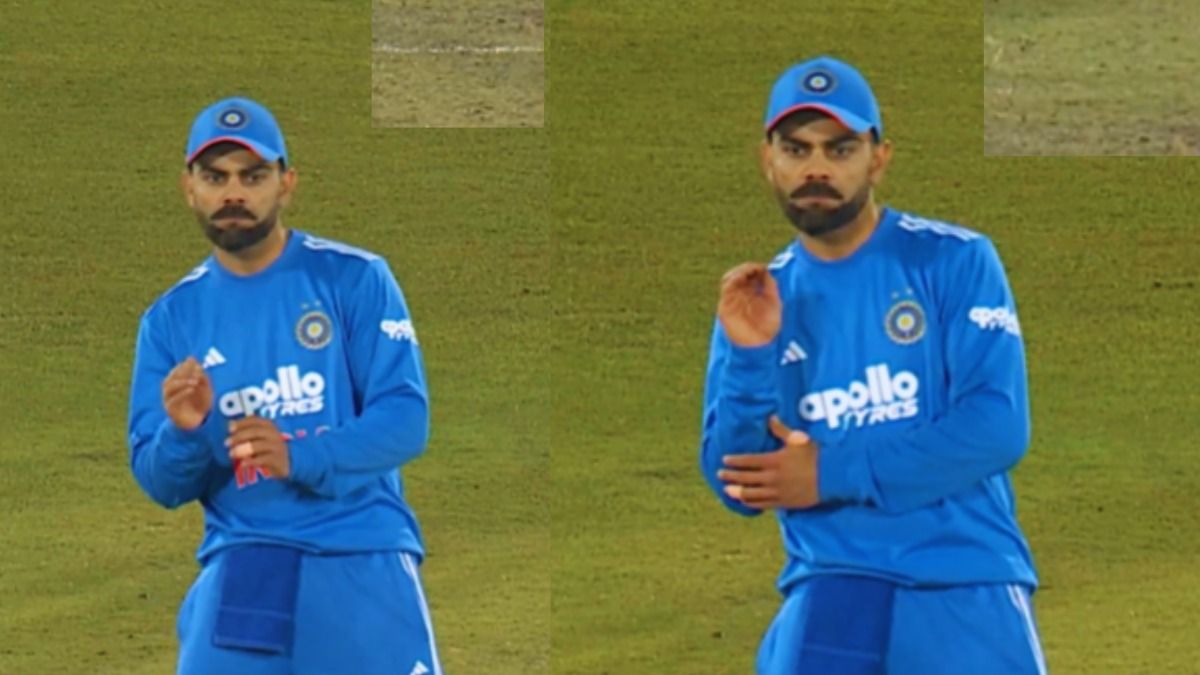 विराट कोहली ने टीम इंडिया को विकेट मिलते ही किया 'बाबा जी का ठुल्लू' डांस, देखिए मजेदार वीडियो