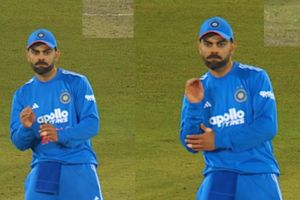 विराट कोहली ने टीम इंडिया को विकेट मिलते ही किया 'बाबा जी का ठुल्लू' डांस, देखिए मजेदार वीडियो SportsTak Hindi