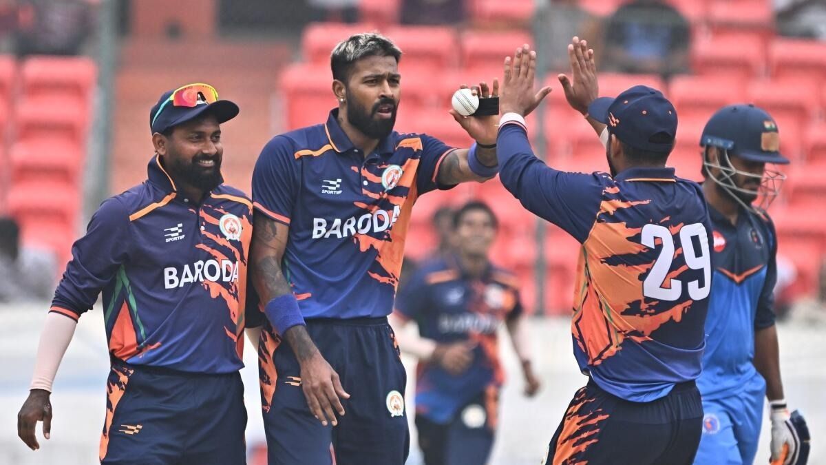 hardik pandya during smat