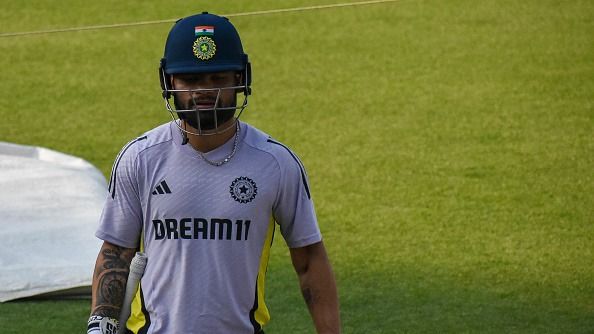 Indian cricketer Rinku Singh participates in a practice session ahead of their first Twenty20 international