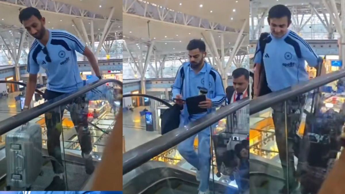 टीम इंडिया के खिलाड़ियों को उठाना पड़ा सामान, खराब एस्कलेटर से रायपुर एयरपोर्ट की हुई फजीहत, VIDEO वायरल 