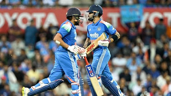 India's Rohit Sharma (L) and Virat Kohli India's Rohit Sharma (L) and Virat Kohli