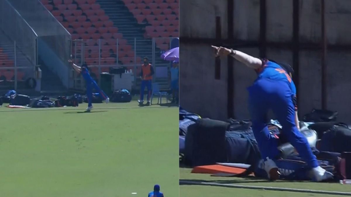 JAGBIR Hooda taking a catch