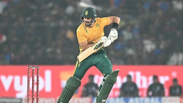South Africa's captain Aiden Markram plays a shot South Africa's captain Aiden Markram plays a shot