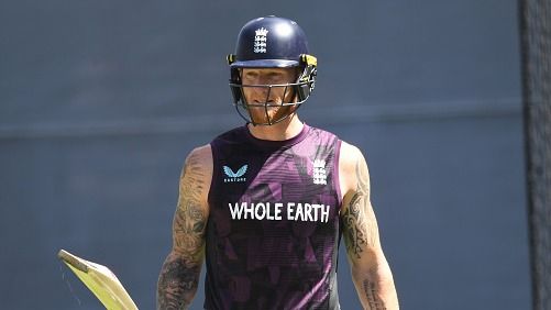 Ben Stokes prepares to bat Ben Stokes prepares to bat