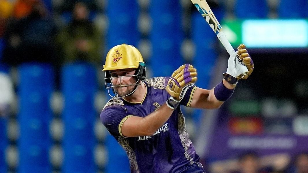 England's Liam Livingstone during his match against Abu Dhabi Knight Riders
