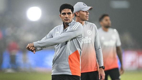 India's Shubman Gill warms up before the start of the first Twenty20 international cricket match between India and South Africa India's Shubman Gill warms up before the start of the first Twenty20 international cricket match between India and South Africa