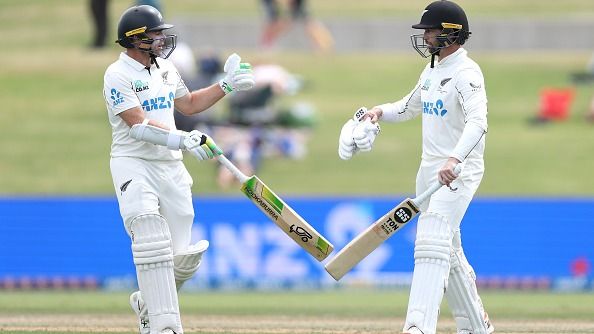 Devon Conway (R) and Tom Latham (L)