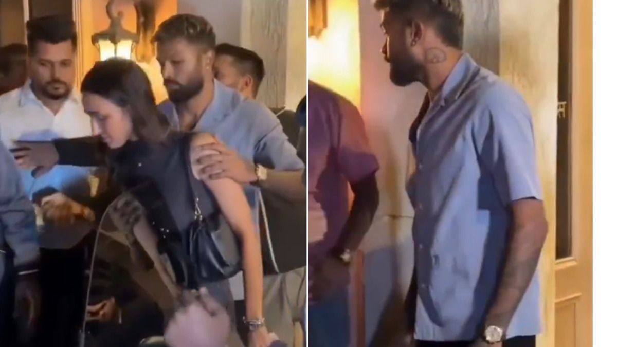 hardik pandya with his girlfriend