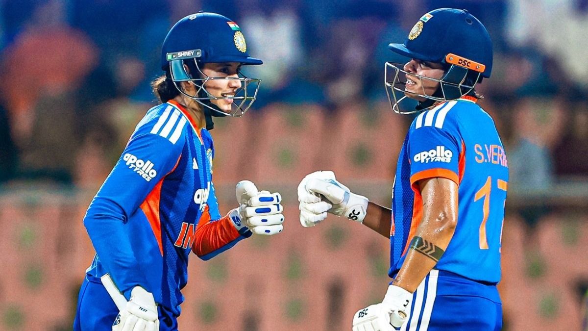 Smriti mandhana and shafali varma in action