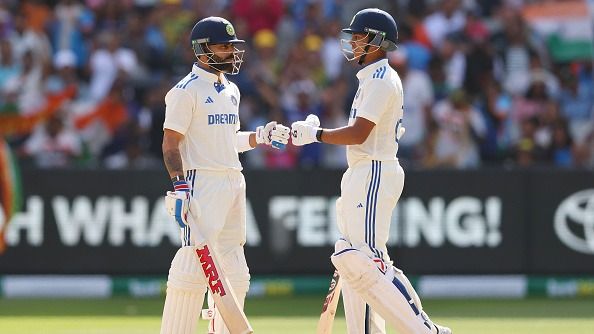 Virat Kohli and Yashasvi Jaiswal of India