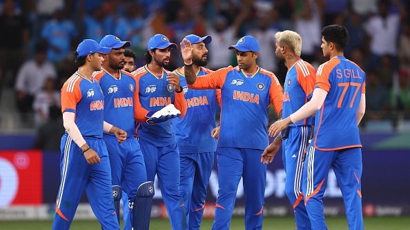 Hardik Pandya celebrates with team mates after dismissing Fakhar Zaman of Pakistan Hardik Pandya celebrates with team mates after dismissing Fakhar Zaman of Pakistan