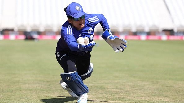 Yastika Bhatia of India pictured during a training