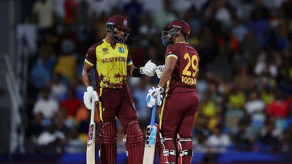 Shai Hope and Nicholas Pooran of West Indies