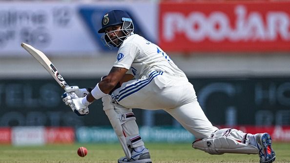 India's Dhruv Jurel plays a shot India's Dhruv Jurel plays a shot