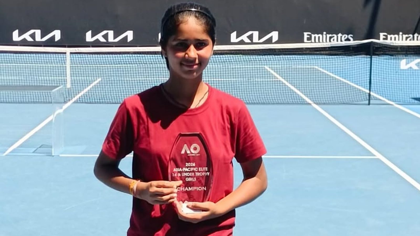 भारत की U14 स्टार ने लहराया तिरंगा, Australian Open का खिताब जीतकर रचा इतिहास भारत की U14 स्टार ने लहराया तिरंगा, Australian Open का खिताब जीतकर रचा इतिहास