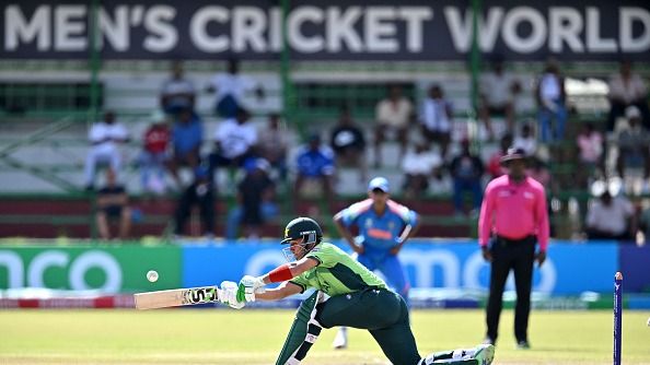 Hamza Zahoor bats during the ICC U19 Men's Cricket World Cup 2026