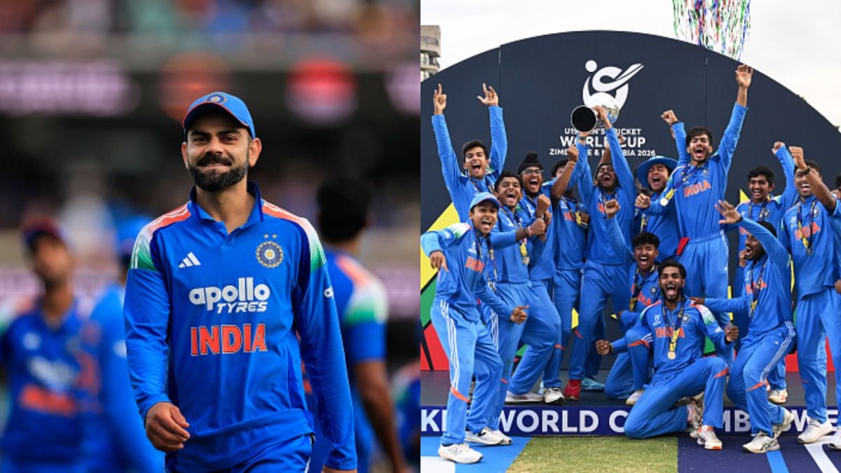 virat kohli and u19 world cup winning team india