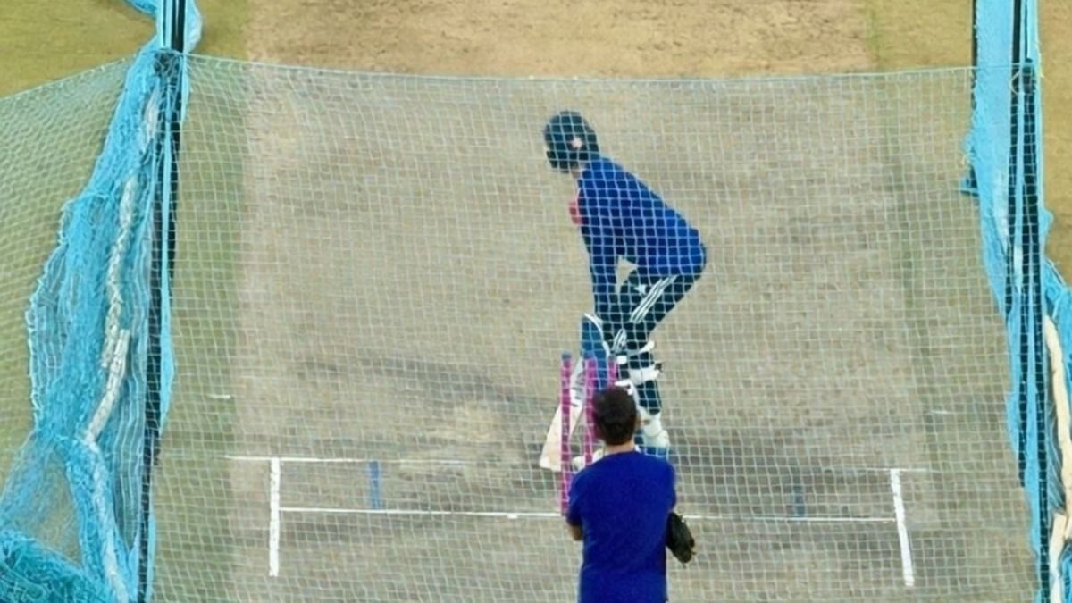 Abhishek sharma in nets Abhishek sharma in nets