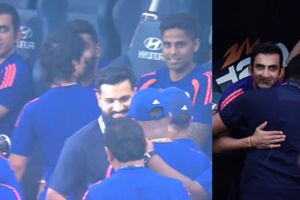 गले मिले पर नज़रें नहीं! रोहित और गंभीर की T20 World Cup के बीच हुई मुलाकात, इन 4 शब्दों में हुई बात SportsTak Hindi