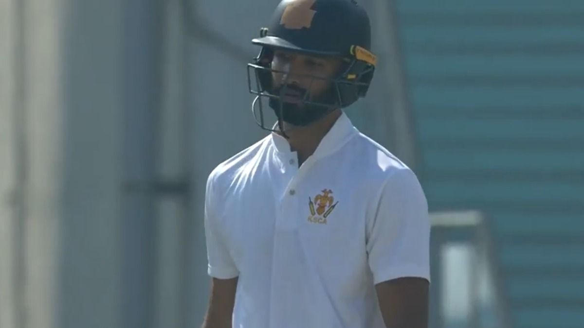evdutt Padikkal during the Ranji Trophy semi-final